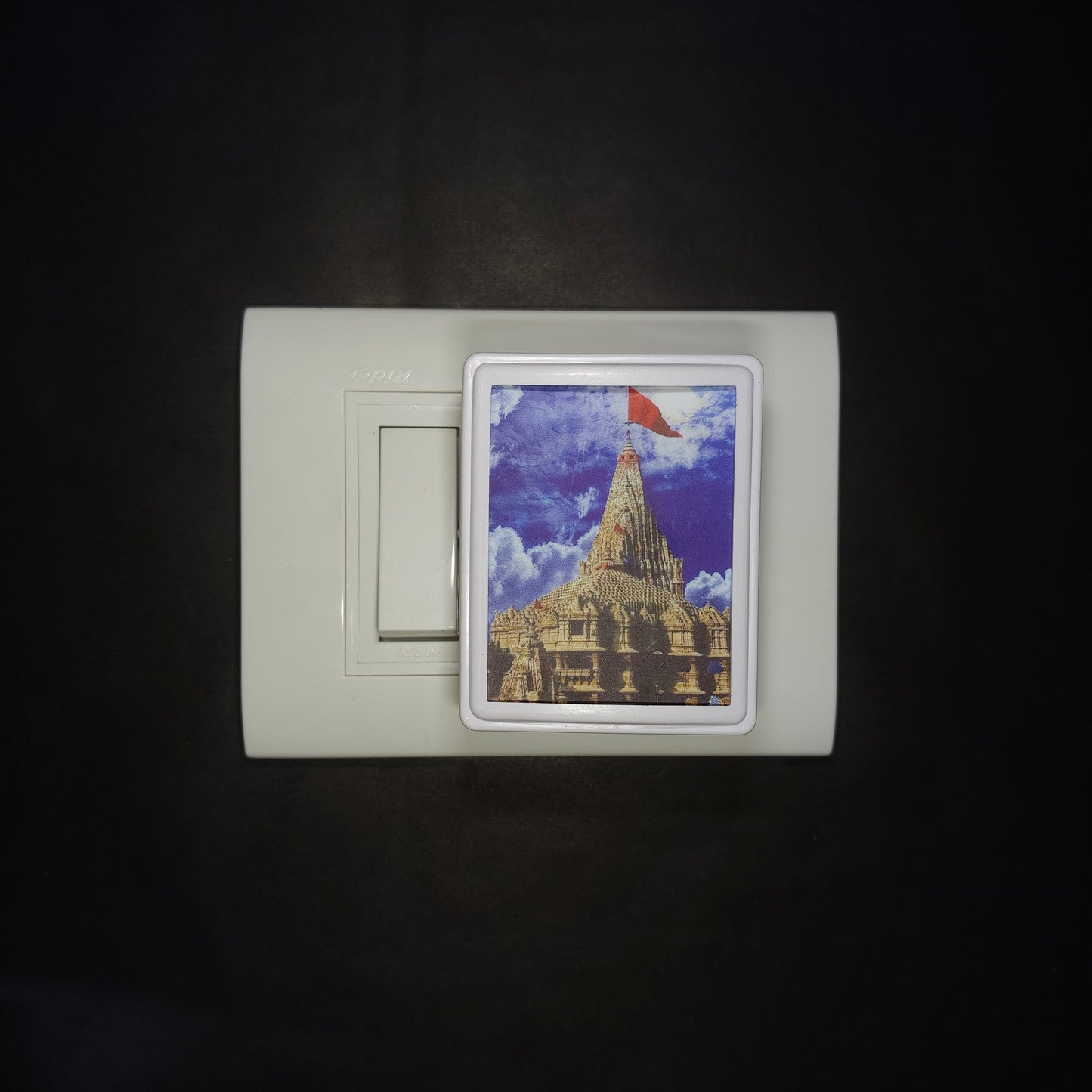 Dwarkadhish Temple Night View - Night Lamp - Manidweep Art