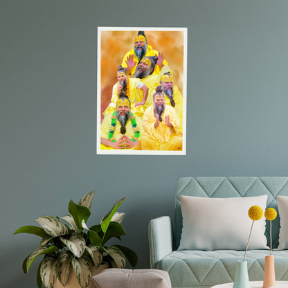 Premanand Maharaj - Wall Frame | 12x18 Inch | Manidweep Art