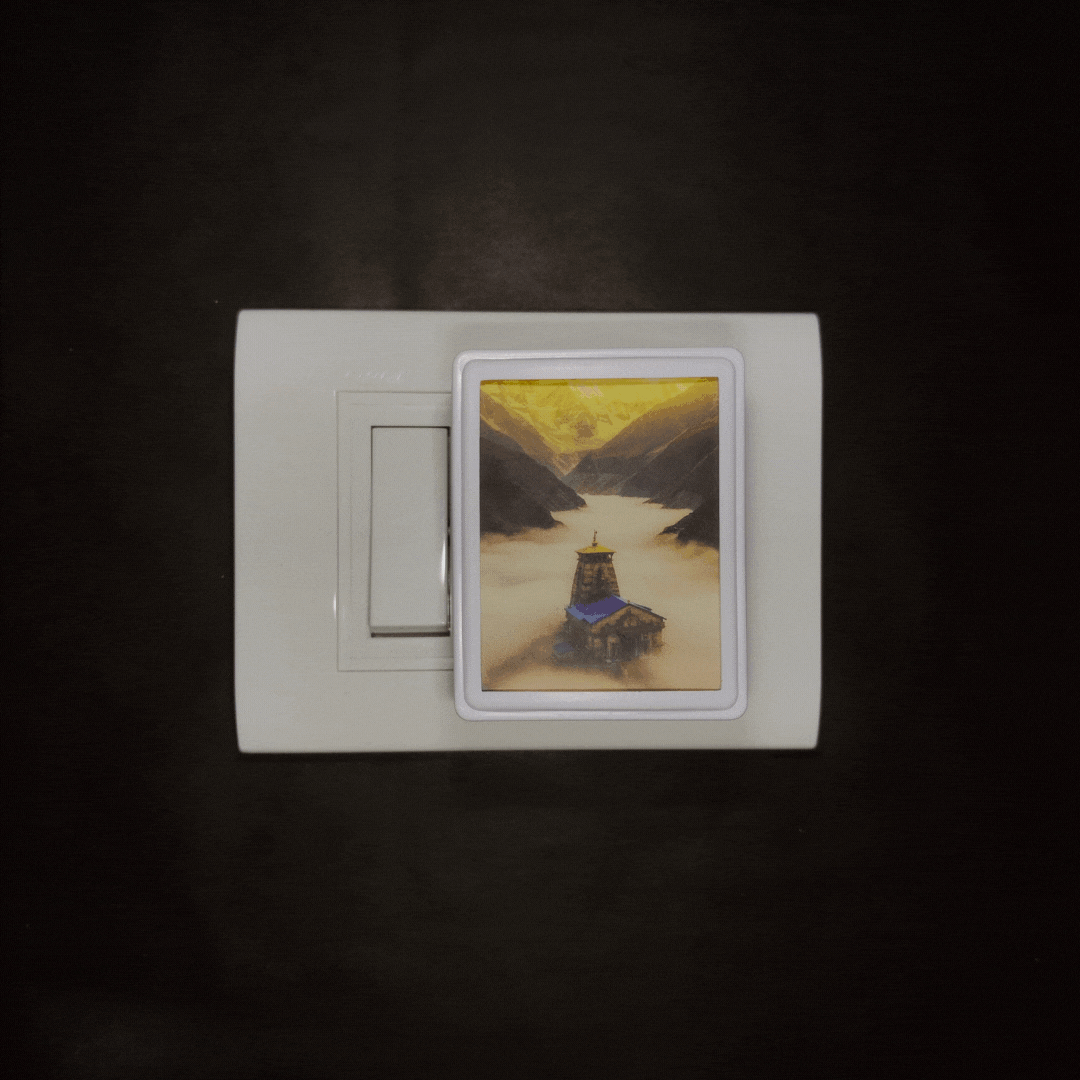 Kedarnath -  Night Lamp - Manidweep Art