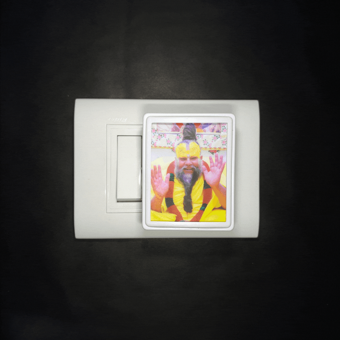 Premanandji Maharaj With Blessing -  Night Lamp - Manidweep Art