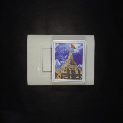 Dwarkadhish Temple Night View -  Night Lamp - Manidweep Art