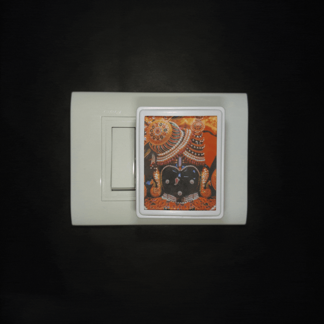 Dwarkadhish Face -  Night Lamp - Manidweep Art
