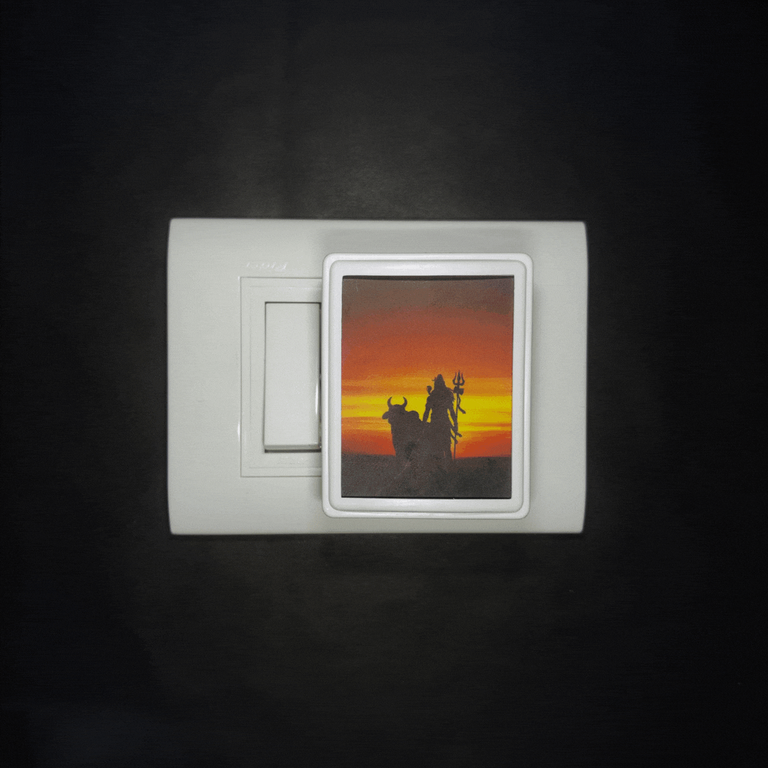 Mahadev -  Night Lamp - Manidweep Art