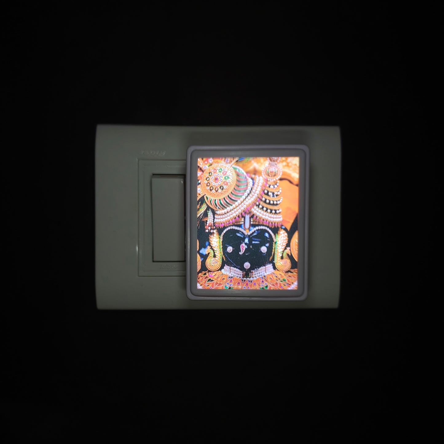 Dwarkadhish Face -  Night Lamp - Manidweep Art