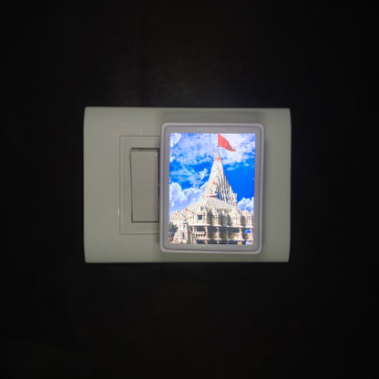 Dwarkadhish Temple Night View -  Night Lamp - Manidweep Art